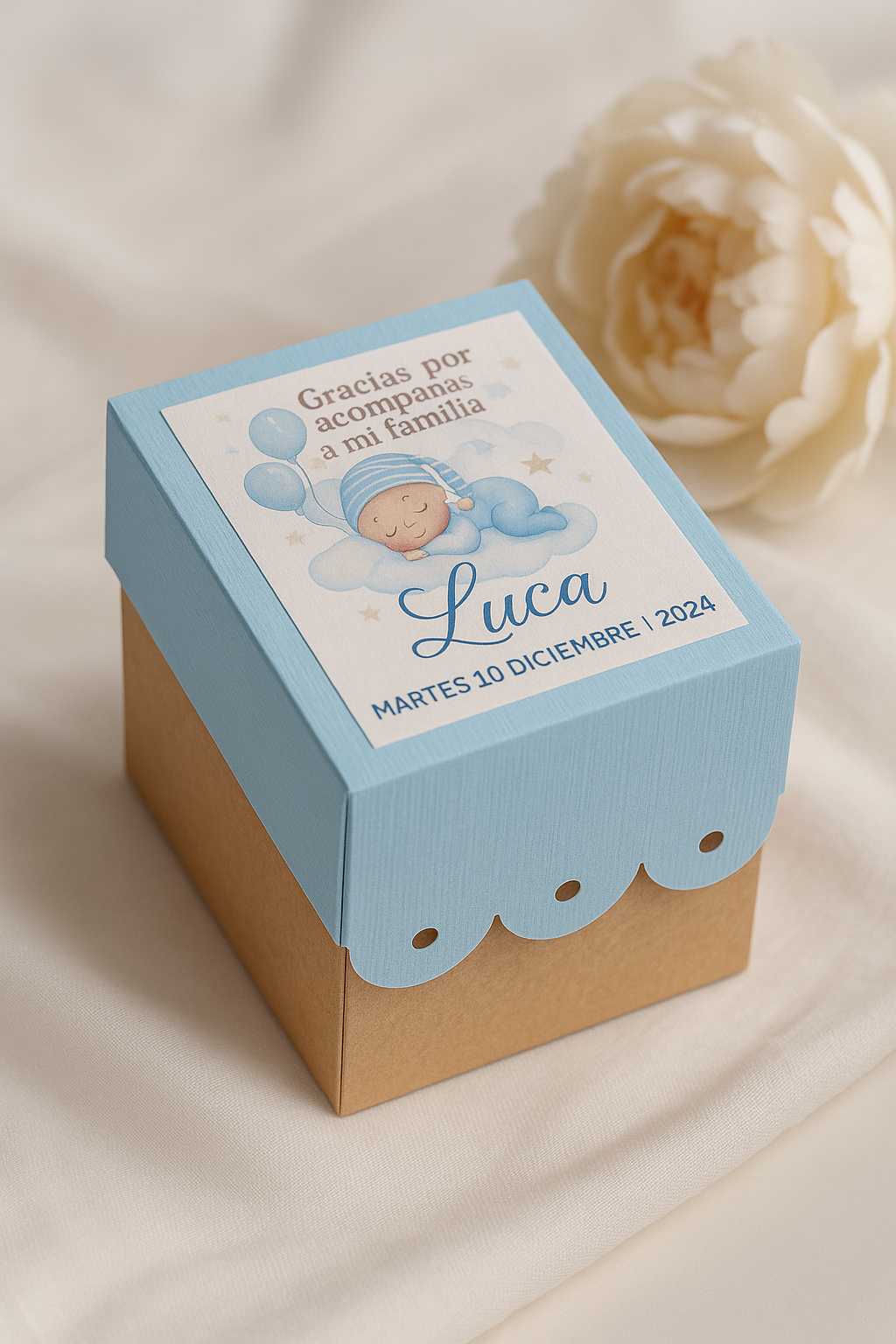 Cajitas editables para eventos