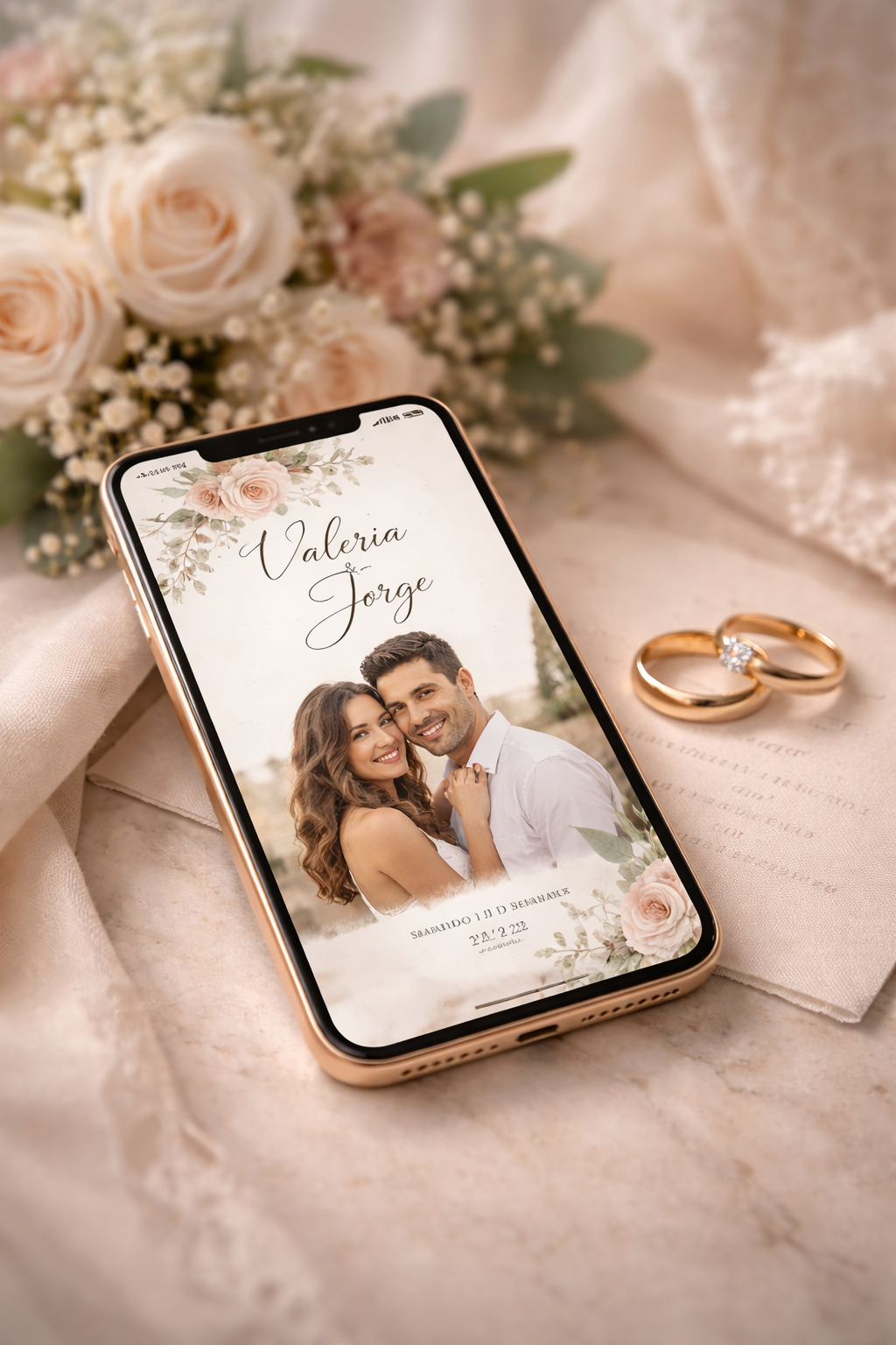 Invitación digital de boda